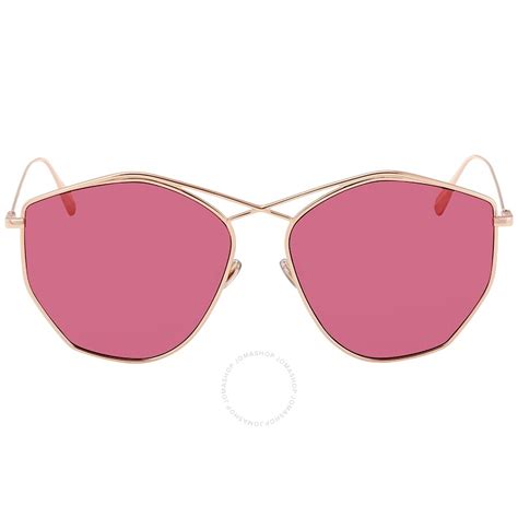 Dior Pink Geometric Ladies Sunglasses DIORSTELLAIRE4 DDB 